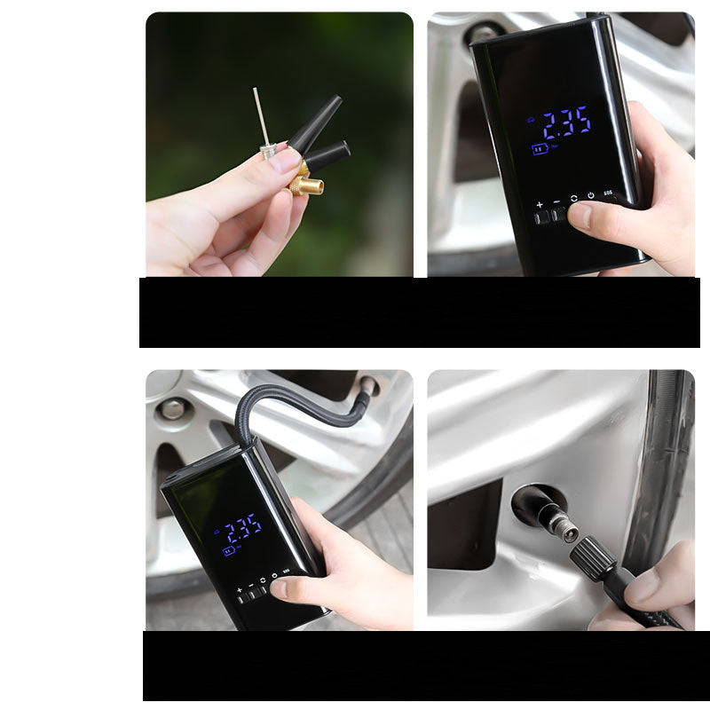 Car Tyre Digital Inflator Mini Portable Electric Smart Wireless