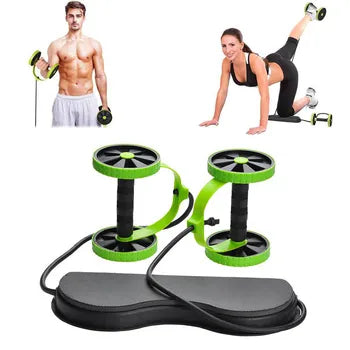 Ab Roller Wheel Exercise Equipment Abdominal Trainer Waist Slimming Workout Fitness Resistance Bands Wheeler Home Gym Workout