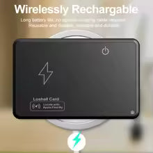 Wallet Card Waterproof GPS Locator Work with Apple Find My App Bluetooth Tracker