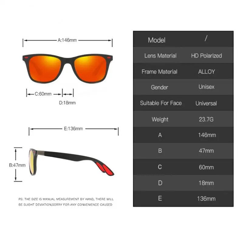 UV400 Glass Polarized Optical Magnetic Sunglasses Driving Square Frame Sun Glasses Male Goggle High Quality