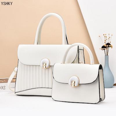 Women's Hand Bags 2-piece set 2025 fashion shoulder bag trendy stripe design