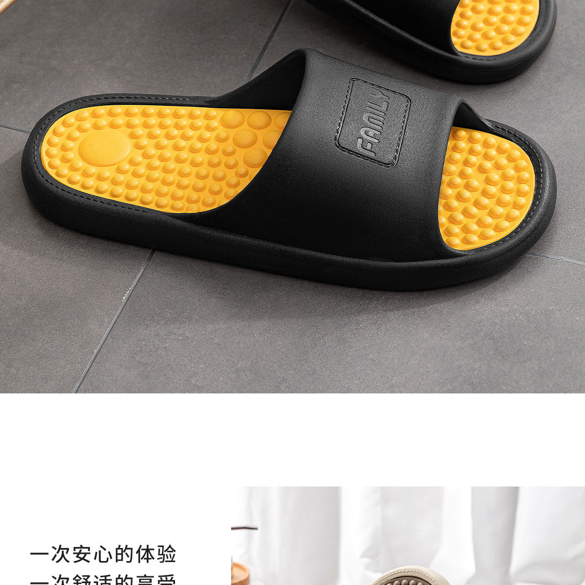 Flipflop to wear outside in summer 2025 new style indoor home bathroom bath non-slip household slippers