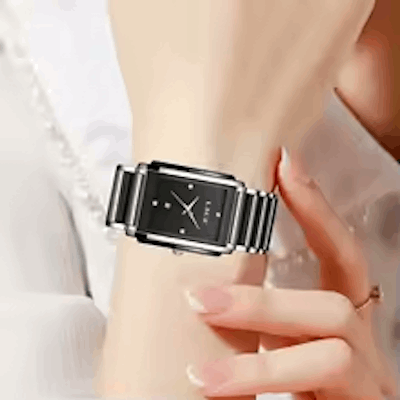 LIGE Fashion Square Quartz Woman Watches Ceramics Elegant Simple Diamond Auto Date Romantic Birthday Gift Leisure Wristwatch