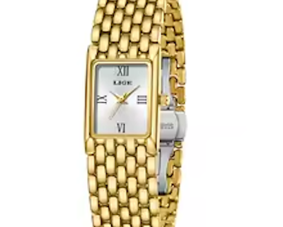 Lige Square Ladies Quartz Wrist watches Small Gold/Silver Watch