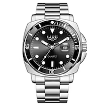 Business Men's Luxury Watch LIGE Fashion Stainless Steel Date Waterproof Luminous