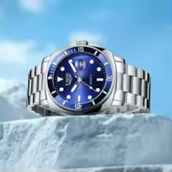 Business Men's Luxury Watch LIGE Fashion Stainless Steel Date Waterproof Luminous