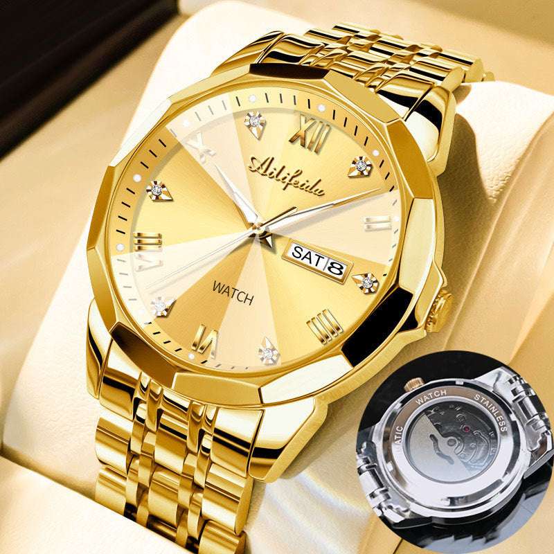Luxury Men's Watch AILIFEIDA Waterproof Luminous Calendar Fashion