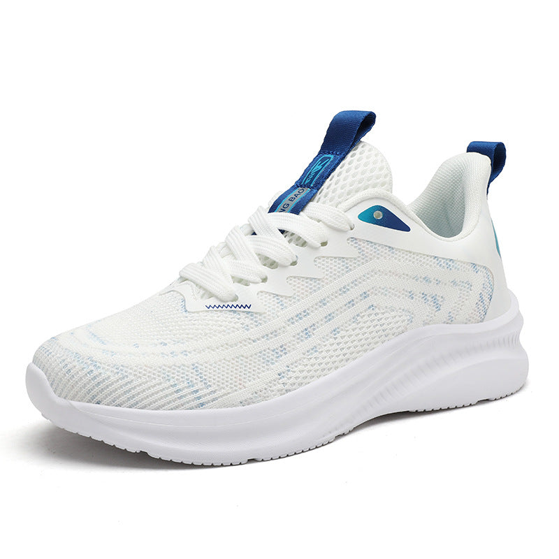 Couples Breathable Running Shoes Ultra Light Men&#039;s And Women&#039;s Flying Weaving Casual Sneakers