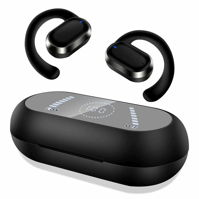 X91 TWS Wireless Earbuds Bluetooth 5.4 Headphones Sport, Stereo Deep Bass Bluetooth Earbuds with Earhooks