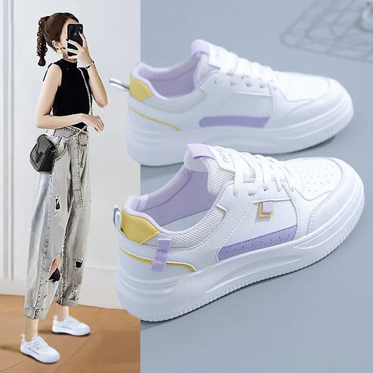 Fashion Women's Sneakers Platform Sports Shoes White running Sneakers Chunky Sneakers Shoes Tennis Female Basket