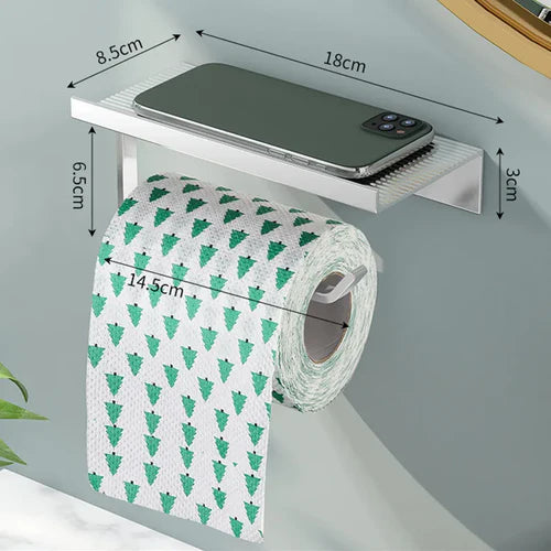 Toilet Paper Dispenser With Mobile Phone Shelf
