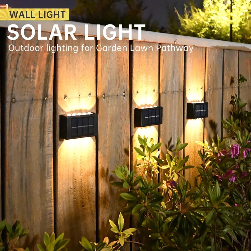 Solar Wall Lamp Outdoor Waterproof Led Solar Light Up And Down