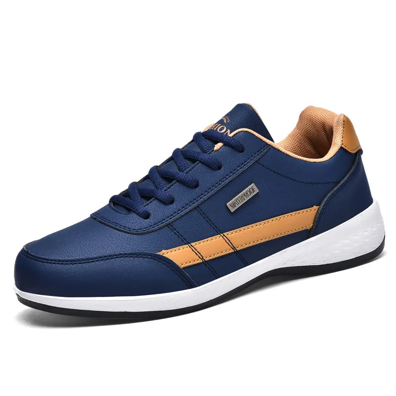 Leather Men Shoes Sneakers Light Casual Shoes Breathable Leisure Male