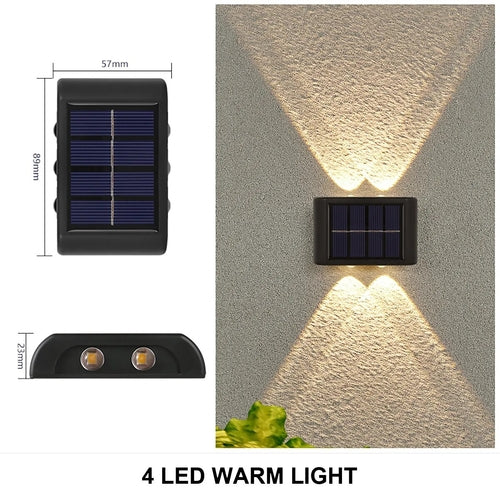 Solar Wall Lamp Outdoor Waterproof Led Solar Light Up And Down