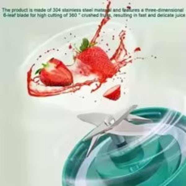 Portable Protein and Smoothie Blender Rechargeable USB with 6 blades