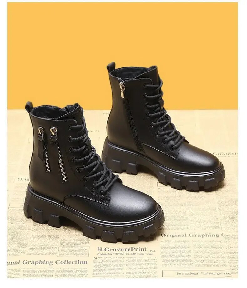 Martin Boots New Korean Edition Plushed Autumn/Winter Cotton Shoes