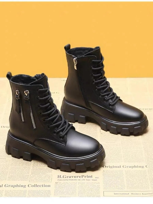 Martin Boots New Korean Edition Plushed Autumn/Winter Cotton Shoes