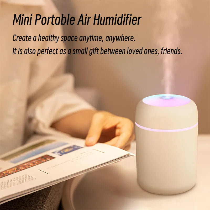 300ml H2O Air Humidifier Portable Mini USB Aroma Diffuser With Cool