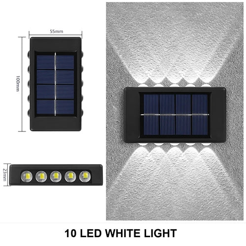 Solar Wall Lamp Outdoor Waterproof Led Solar Light Up And Down