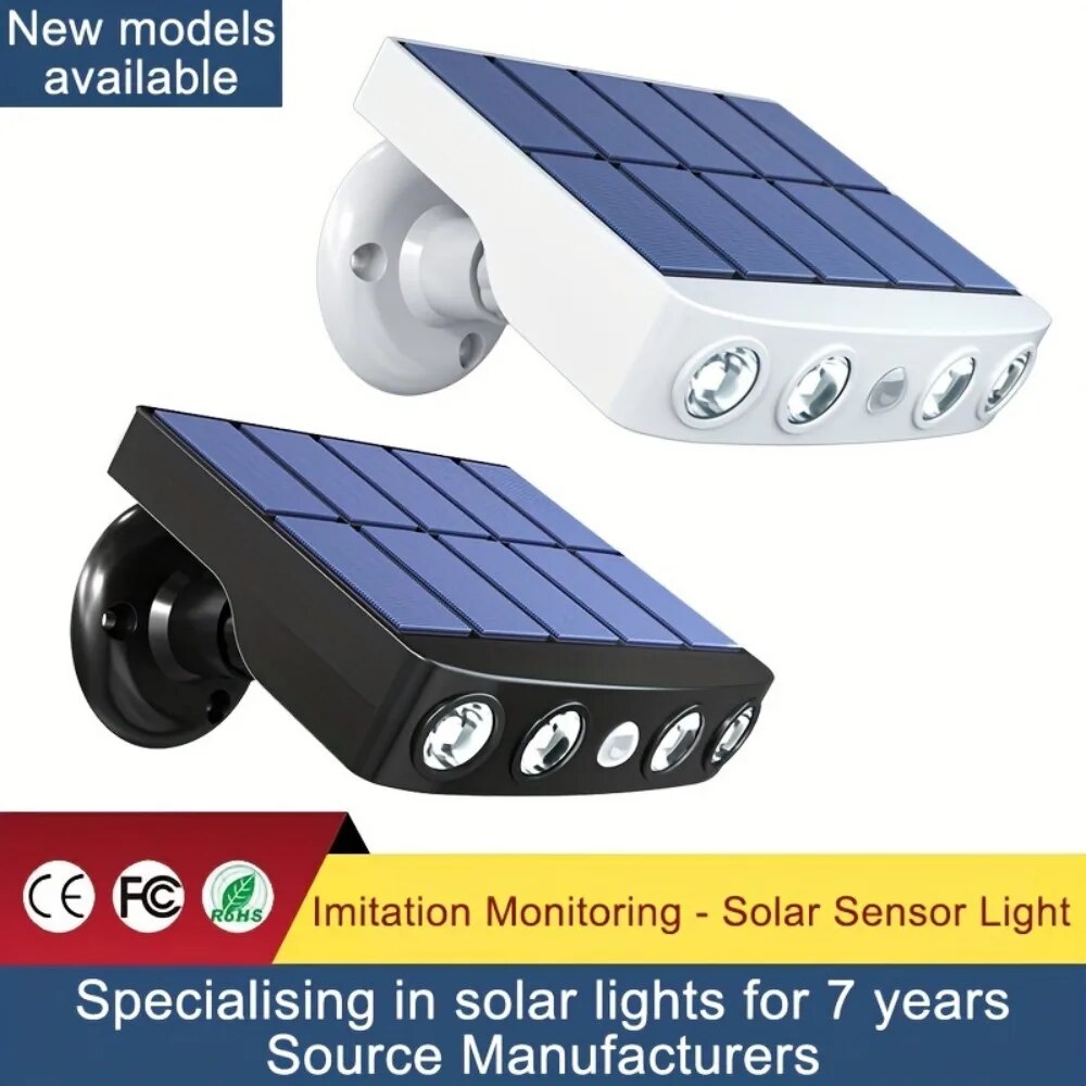 Powerful Solar Security LED Lights Outdoor Decor Sensor Motion 3 Modes