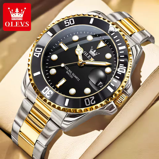 OLEVS 5885 Men's Luxury Watch Original Brand Waterproof Quartz
