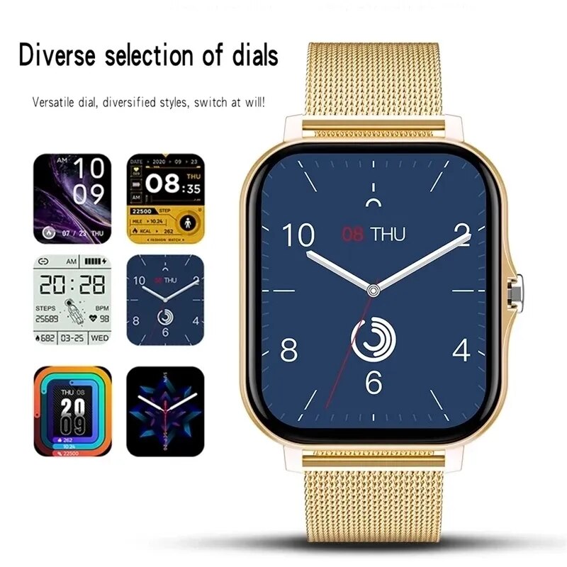 Smart Watch Men Women 2024 Fitness Bluetooth Call Connected Watches