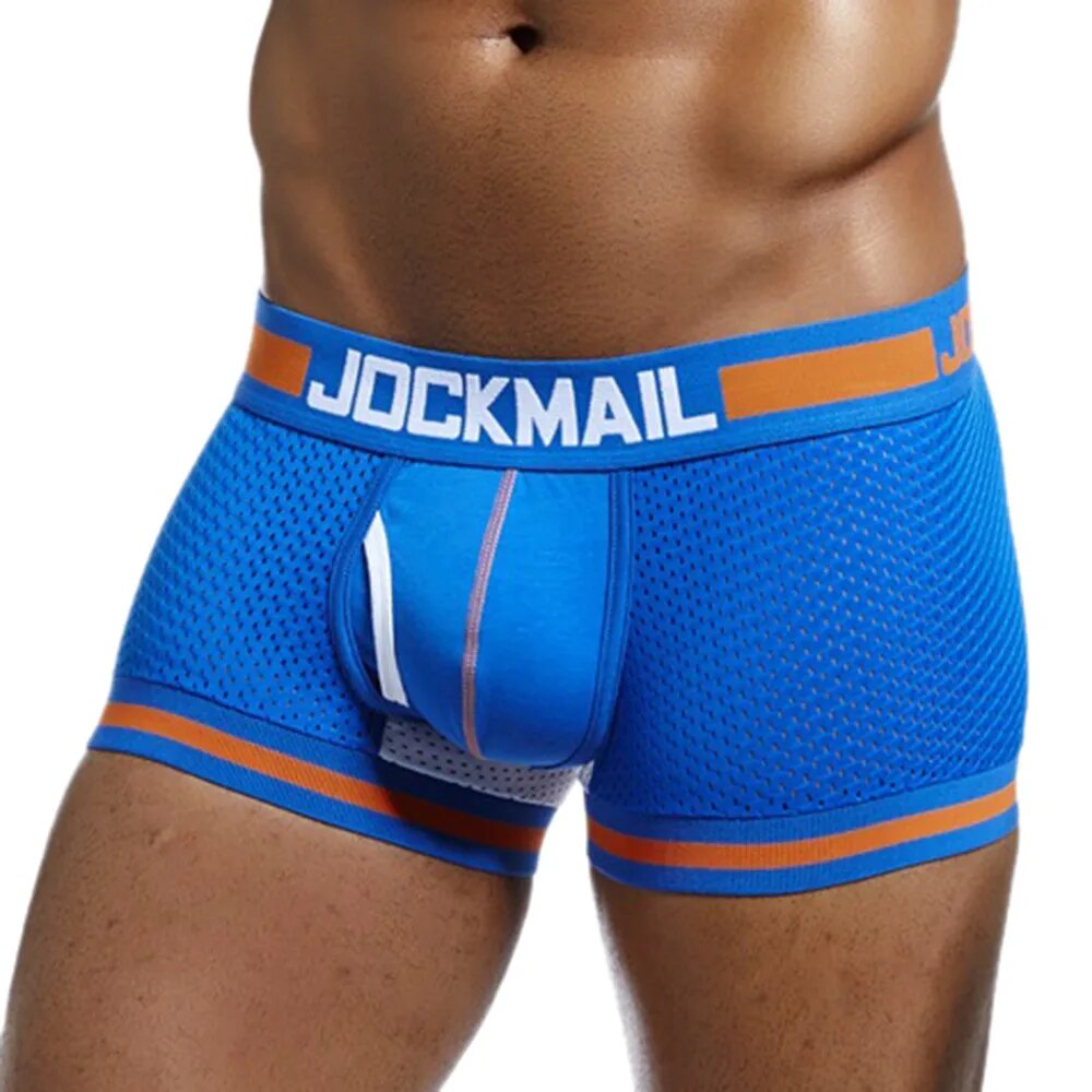 JOCKMAIL Man Underpants Boxershorts Mesh Nylon Men Boxers Male Breathable Underwear Men’s Panties Soft Boxer 2023