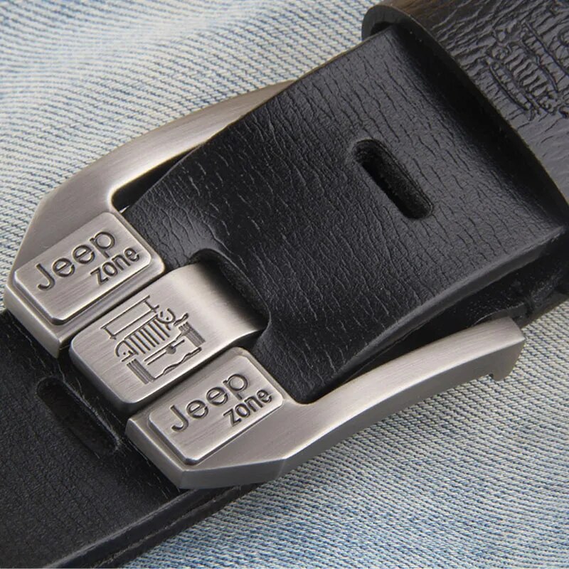 Luxury Belt for Men Genuine Leather Belt Metal Pin Buckle High Quality