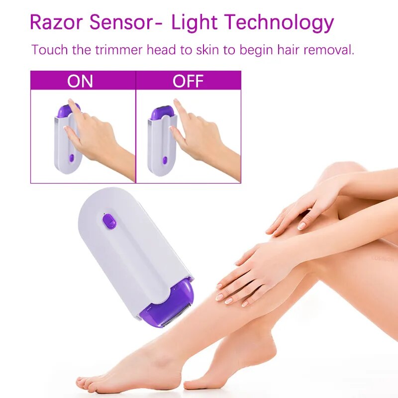 Painless Hair Removal Women Light Safely Sensor Laser Epilator