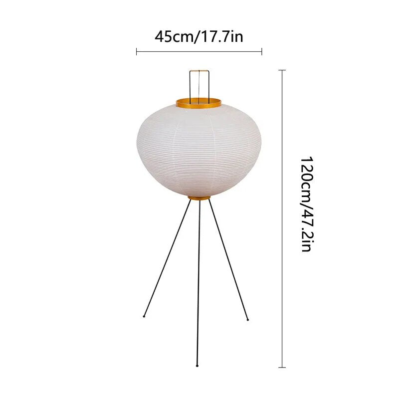 Japanese Style Floor Lamp Noguchi Isamu Tea Room Rice Paper Lamp Simple Bedroom Study Floor Lamp Designer Amazement