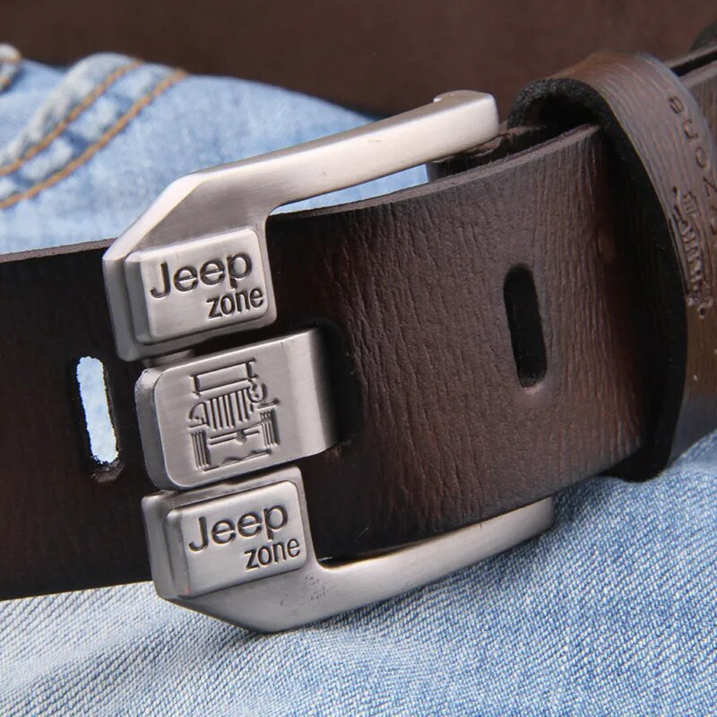 Luxury Belt for Men Genuine Leather Belt Metal Pin Buckle High Quality