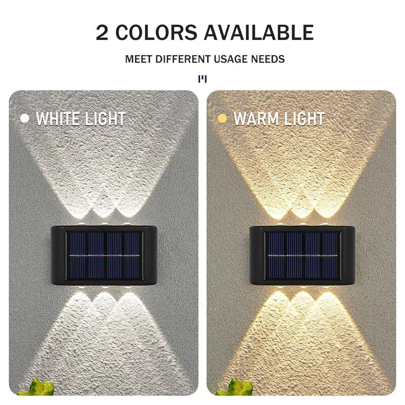 Solar Wall Lamp Outdoor Waterproof Led Solar Light Up And Down