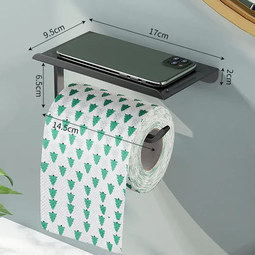 Toilet Paper Dispenser With Mobile Phone Shelf
