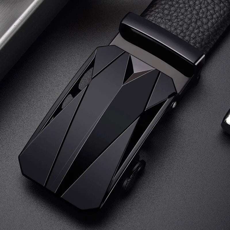 Men's automatic belt buckle belt leather high quality luxury designers work