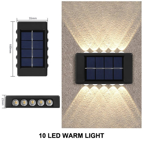 Solar Wall Lamp Outdoor Waterproof Led Solar Light Up And Down