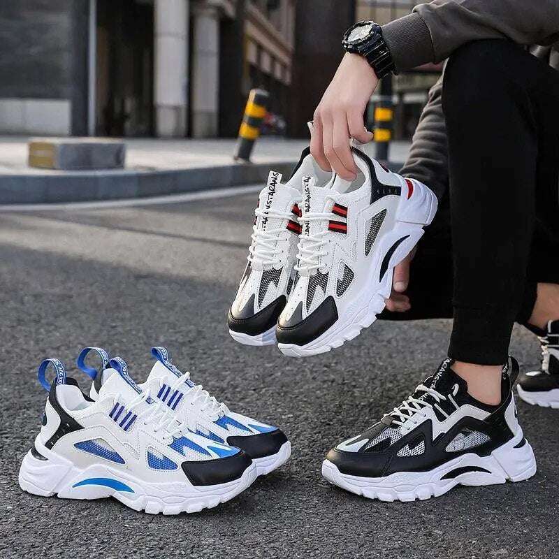 VESTLINE Platform Shoes Sport Shoes Men Lightweight Kasut Lelaki Increase height Shoes Men Sneakers