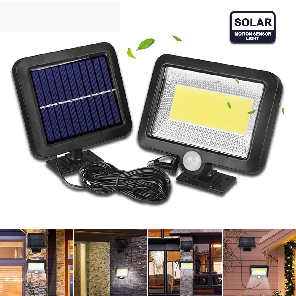 Solar Lights Outdoor Garden Wall Lamp Motion Sensor IP65 Waterproof