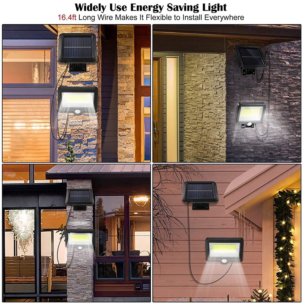 Solar Lights Outdoor Garden Wall Lamp Motion Sensor IP65 Waterproof