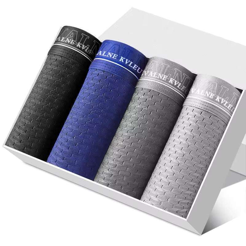 Boxer Briefs Men's Boxer Shorts Men's Underwear Men's Underwear Boxer Men's Ice Wire Mesh Boxer Shorts