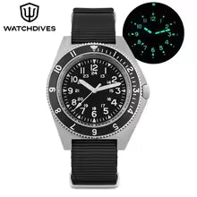Watchdives WD1972 Quartz Watch VH31 Sweep Seconds Movement Sapphire Crystal BGW9 Luminous 20Bar Waterproof Vintage Men's Watch