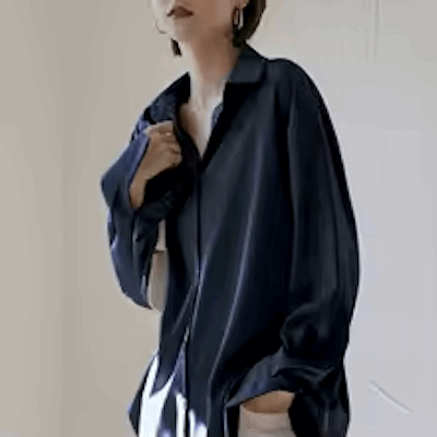 Women’s Office Wear Satin Silk Shirt