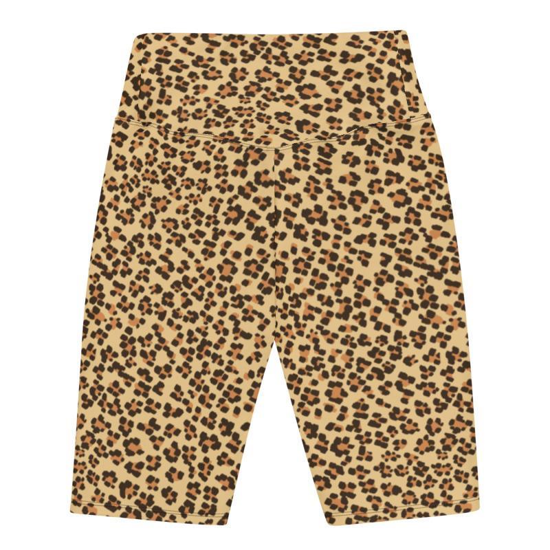 Leopard Print Woman's High Waist COMFORTI™ Biker Shorts