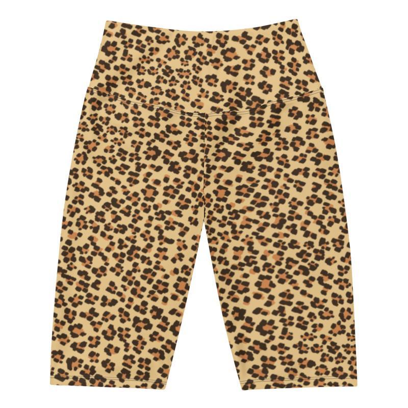 Leopard Print Woman's High Waist COMFORTI™ Biker Shorts