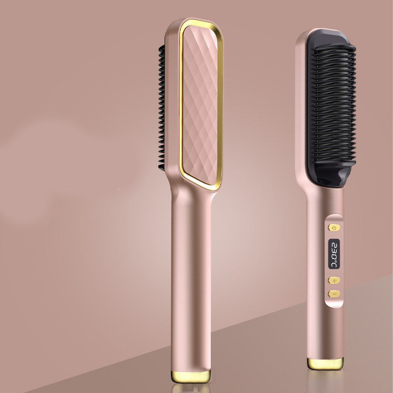 Profissional Hair Straightener Brush Electric Hot Comb Anti-scalding Ceramic Hair Curler Straightening Heating Combs Heated Hair