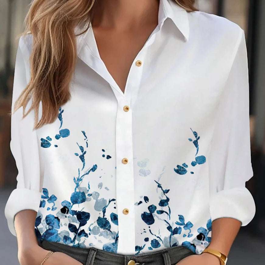 Temperament Woman Shirt Fashion Casual / Elegant Long Sleeve Woman Shirt