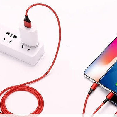 Super Fast 3 in 1 Micro USB Mobile Phone Charging Cable For Iphone Android Micro Type C