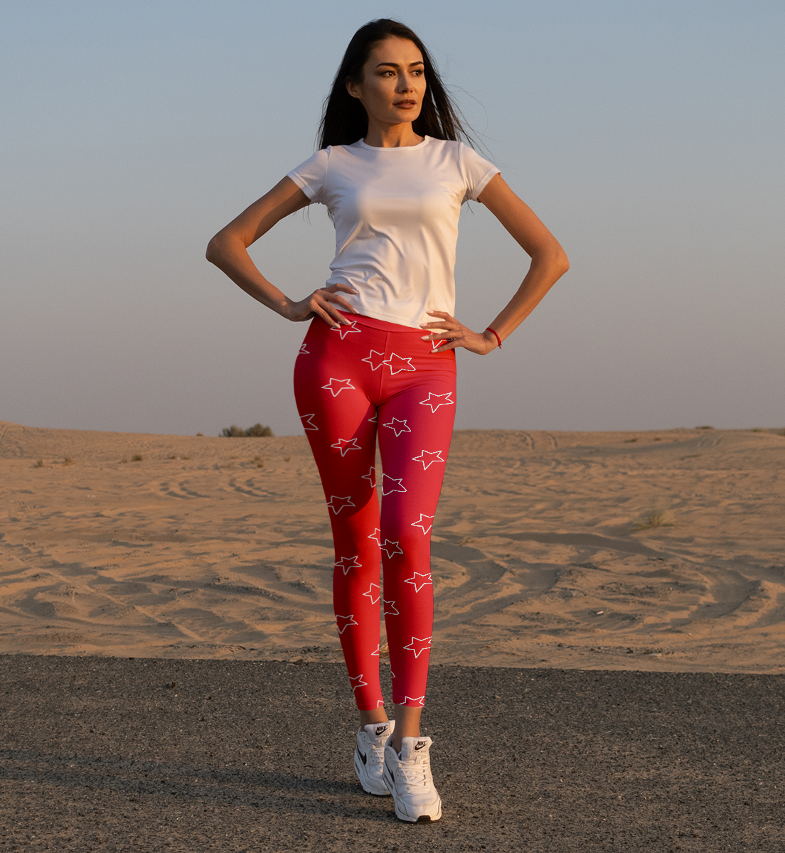 Red Stars leggings