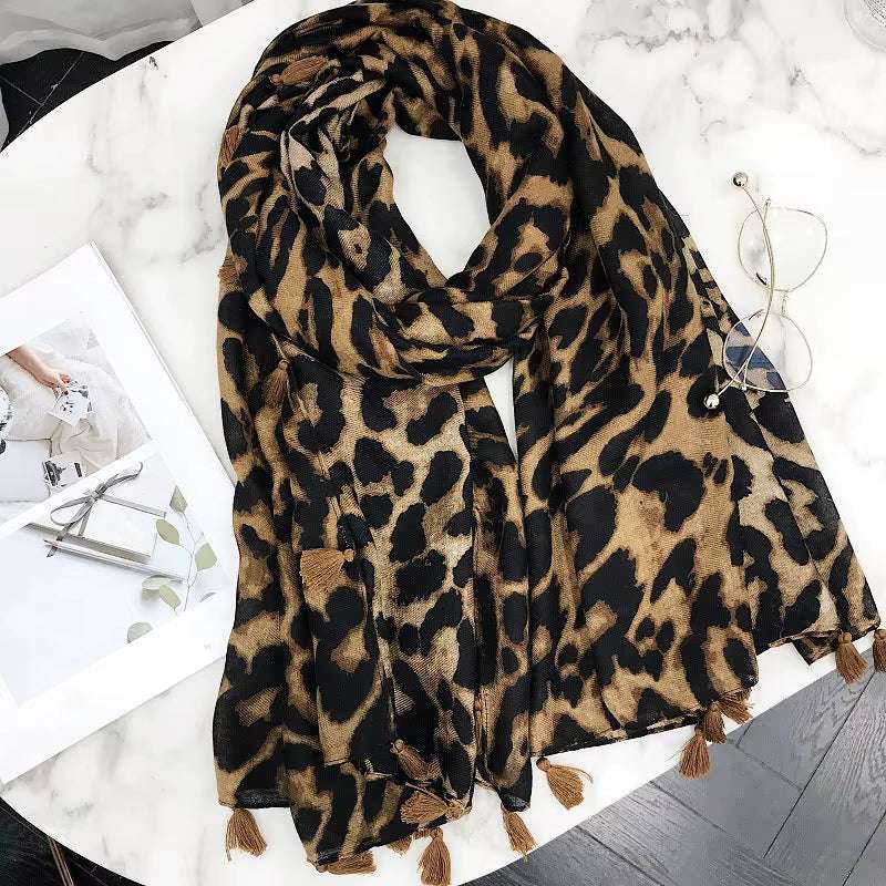 Beautiful Scarves for Women Dressy Women Scarfs for Women Leopard Scarfs Women Beach Wrap Women Leopard Scarf