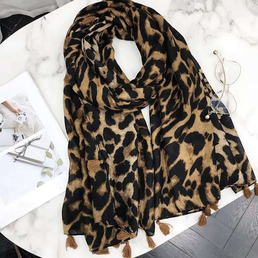 Beautiful Scarves for Women Dressy Women Scarfs for Women Leopard Scarfs Women Beach Wrap Women Leopard Scarf